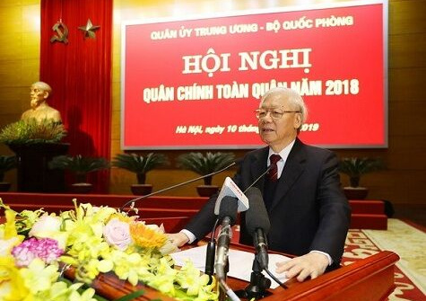 Tổng Bí thư, Chủ tịch nước Nguyễn Phú Trọng dự Hội nghị quân chính toàn quân