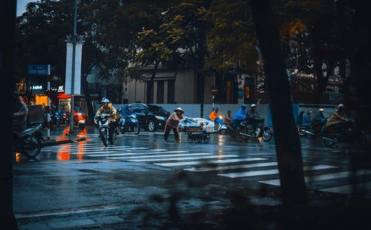 Không khí lạnh tràn về gây mưa trên diện rộng