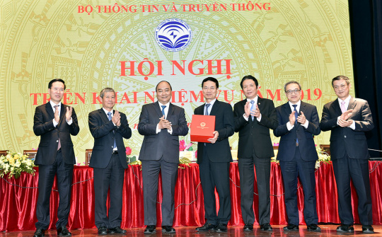 Thủ tướng Nguyễn Xuân Phúc dự Hội nghị triển khai nhiệm vụ năm 2019 của Bộ Thông tin và Truyền thông