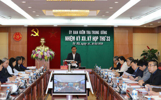 Thông báo Kỳ họp 33 Ủy ban Kiểm tra Trung ương