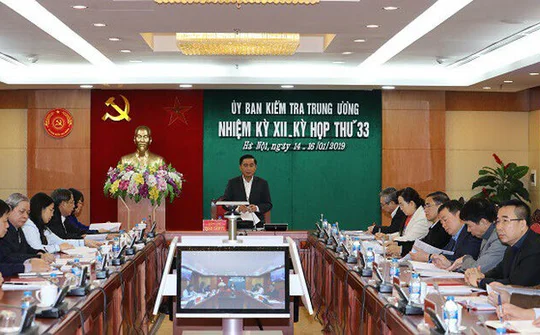 Thông báo Kỳ họp 33 Ủy ban Kiểm tra Trung ương