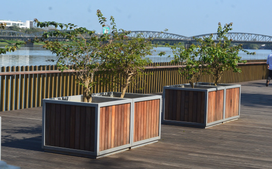 Chiêm ngưỡng cầu đi bộ lát gỗ lim trên sông Hương 