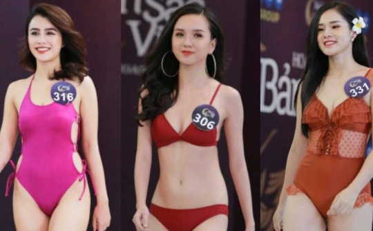 Vẻ đẹp gợi cảm của thí sinh Hoa hậu bản sắc Việt toàn cầu 2019 tại vòng sơ tuyển phía Bắc