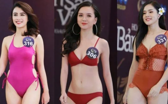Vẻ đẹp gợi cảm của thí sinh Hoa hậu bản sắc Việt toàn cầu 2019 tại vòng sơ tuyển phía Bắc