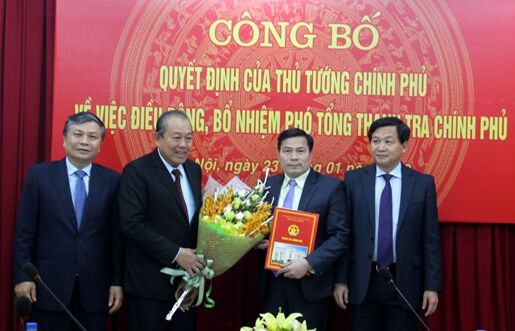 Công bố quyết định của Thủ tướng Chính phủ về công tác cán bộ