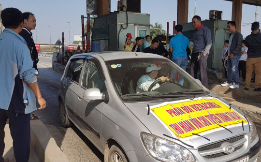 Báo cáo Thủ tướng Chính phủ việc cản trở thu phí trạm Bắc Thăng Long-Nội Bài