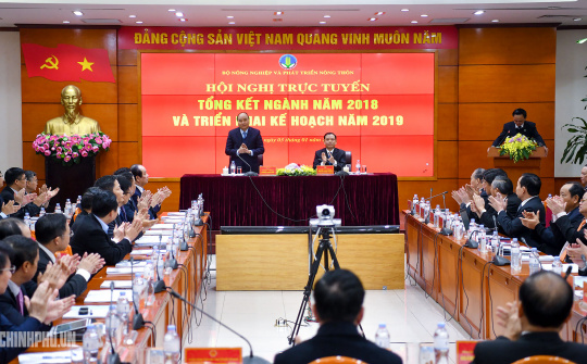 Thủ tướng dự Hội nghị triển khai nhiệm vụ 2019 của Bộ NN&PTNT