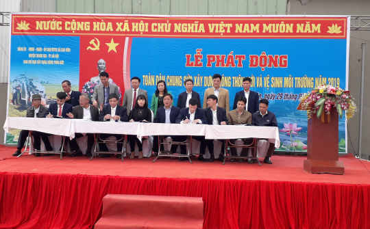 Xã Cao Viên (Thanh Oai, Hà Nội): Toàn dân chung sức xây dựng NTM và VSMT năm 2019