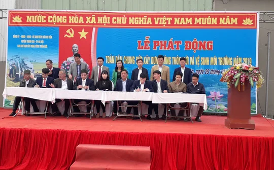 Xã Cao Viên (Thanh Oai, Hà Nội): Toàn dân chung sức xây dựng NTM và VSMT năm 2019
