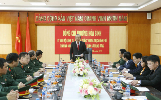 Phó Thủ tướng Thường trực thăm, chúc Tết các cơ quan tư pháp Bộ Quốc phòng