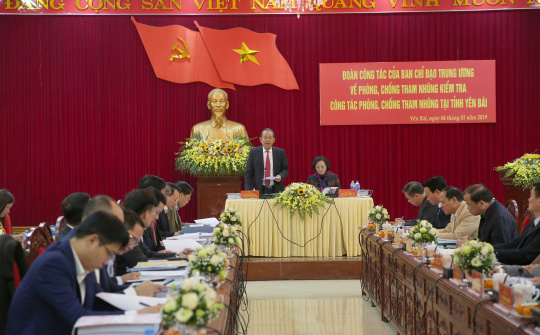 Phó Thủ tướng Trương Hòa Bình dẫn đầu đoàn kiểm tra công tác phòng chống tham nhũng tại Yên Bái