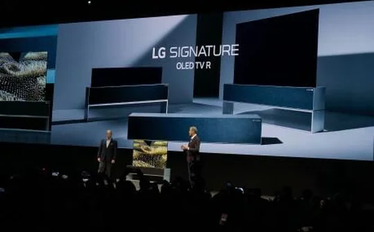  LG ra mắt 'siêu phẩm' tivi đầu tiên trên thế giới có thể gập và cuộn lại