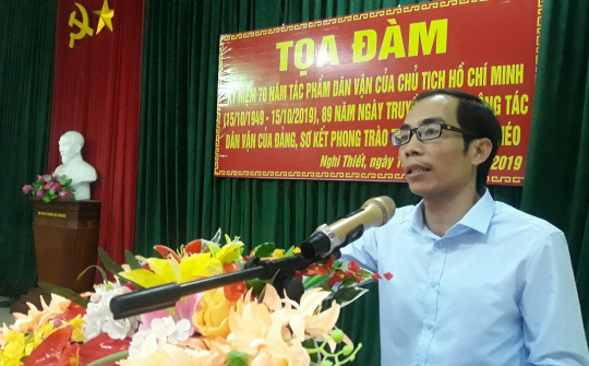 Toạ đàm kỷ niệm 70 năm ngày Bác Hồ viết bài báo “Dân vận”