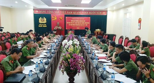 Công an Nam Định triển khai phương án đảm bảo ANTT  cho Hội nghị Tổng kết 10 năm xây dựng NTM toàn quốc