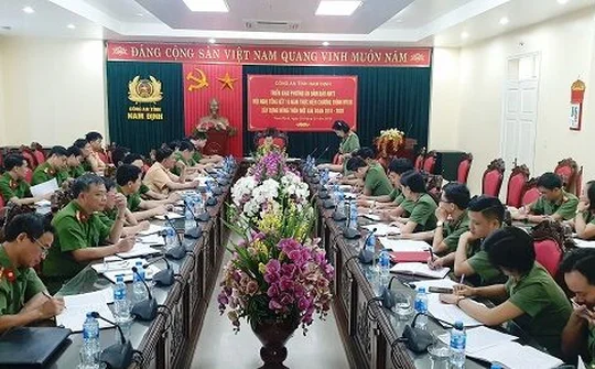 Công an Nam Định triển khai phương án đảm bảo ANTT  cho Hội nghị Tổng kết 10 năm xây dựng NTM toàn quốc