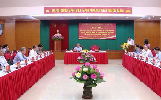 Đề xuất nhiều nhiệm vụ cải cách tư pháp sau năm 2020