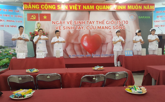 Bệnh viện Chợ Rẫy: Hưởng ứng Ngày vệ sinh tay thế giới -15/10