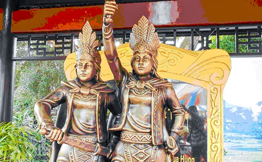 Khánh thành tượng Hai Bà Trưng tại Công viên văn hóa Đầm Sen