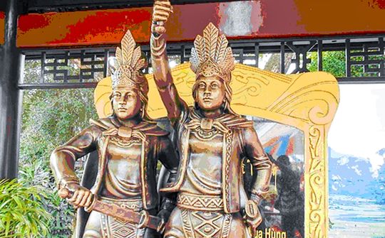 Khánh thành tượng Hai Bà Trưng tại Công viên văn hóa Đầm Sen