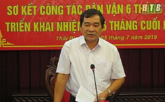 Thái Bình bầu Phó Bí thư Tỉnh ủy mới