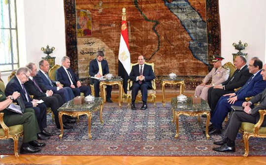 Ai Cập, Nga nhấn mạnh giải pháp chính trị đối với các cuộc khủng hoảng khu vực