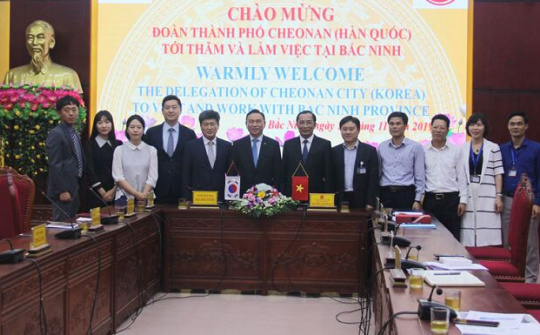 Đoàn công tác thành phố Cheonan (Hàn Quốc) tìm hiểu môi trường đầu tư tại Bắc Ninh