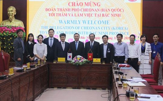 Đoàn công tác thành phố Cheonan (Hàn Quốc) tìm hiểu môi trường đầu tư tại Bắc Ninh