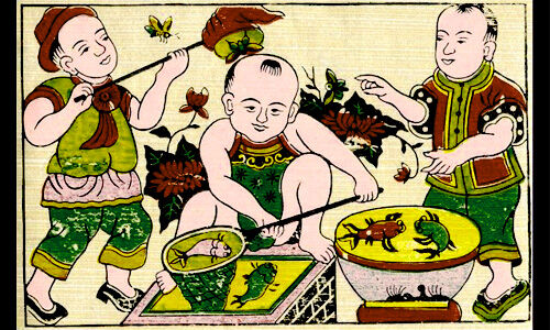 Độc đáo nghề làm tranh dân gian Đông Hồ