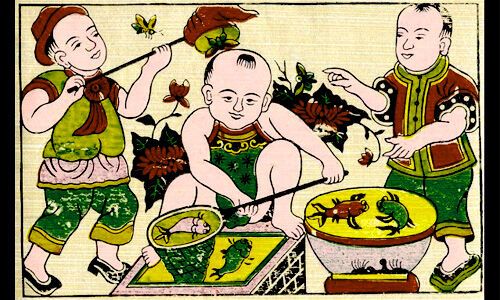 Độc đáo nghề làm tranh dân gian Đông Hồ