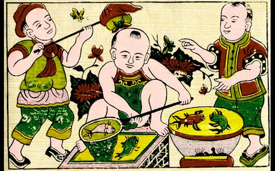 Độc đáo nghề làm tranh dân gian Đông Hồ