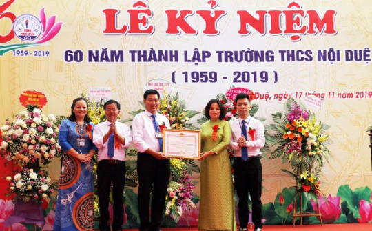 Kỷ niệm 60 năm thành lập Trường THCS Nội Duệ, Tiên Du, Bắc Ninh