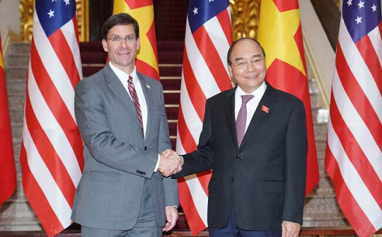 Thủ tướng tiếp Bộ trưởng Quốc phòng Hoa Kỳ