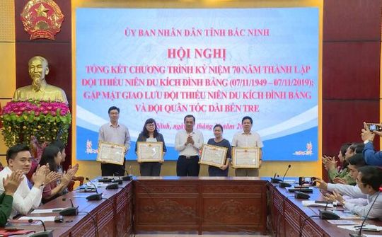 UBND tỉnh Bắc Ninh kỷ niệm 70 năm thành lập Đội Thiếu niên du kích Đình Bảng.