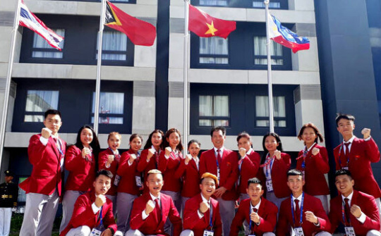 Quốc kỳ Việt Nam tung bay tại SEA Games 30