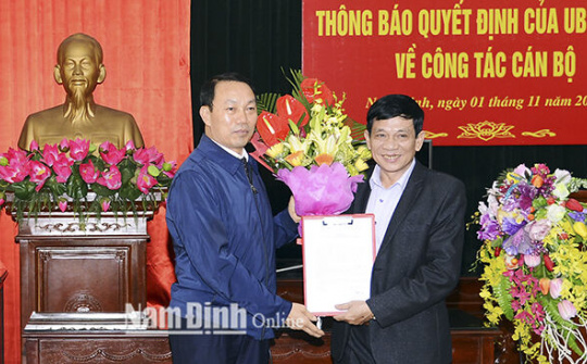 Nam Định phân công cán bộ phụ trách Báo Nam Định