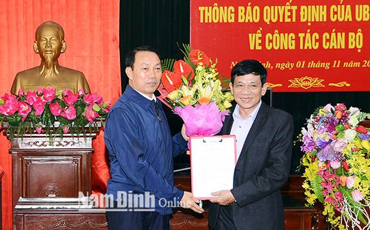 Nam Định phân công cán bộ phụ trách Báo Nam Định
