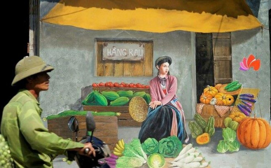 Làng bích họa độc đáo tại Hà Nội