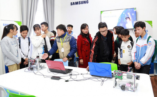 Samsung Việt Nam tặng lớp học STEM cho Ngôi trường hy vọng Samsung Bắc Ninh