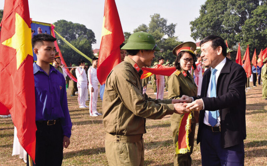 Khai mạc Hội thao Giáo dục quốc phòng và an ninh học sinh THPT tỉnh lần thứ V tại Bắc Ninh