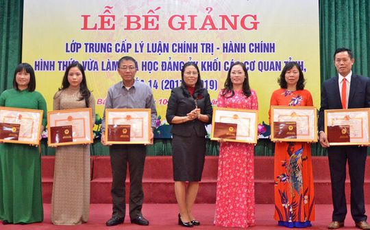 65 học viên tốt nghiệp Trung cấp Lý luận Chính trị - Hành chính tại Bắc Ninh