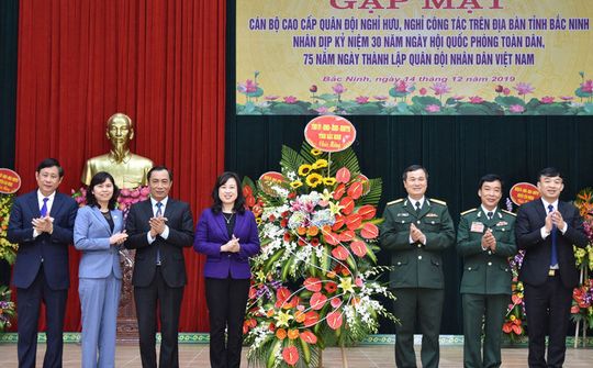 Gặp mặt cán bộ cao cấp Quân đội nghỉ hưu trên địa bàn tỉnh Bắc Ninh