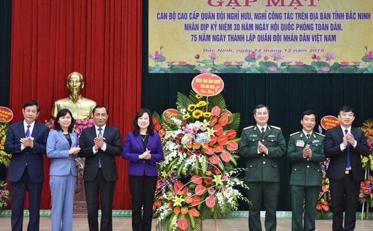 Gặp mặt cán bộ cao cấp Quân đội nghỉ hưu trên địa bàn tỉnh Bắc Ninh