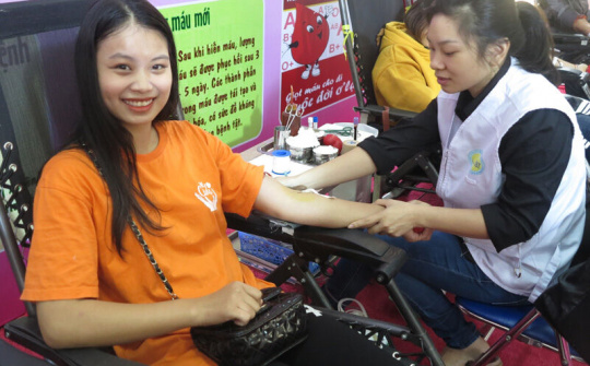 Hơn 200 người đăng ký hiến máu tình nguyện tại Bắc Ninh