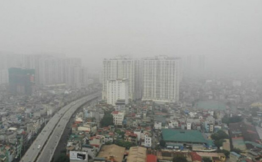 Ô nhiễm không khí tại Hà Nội lại tăng lên mức báo động đỏ
