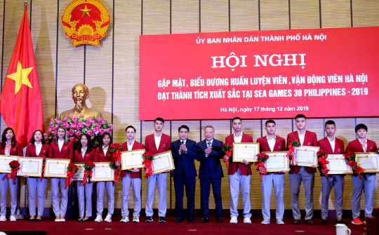 Biểu dương HLV, VĐV Hà Nội đạt thành tích xuất sắc tại SEA Games 30