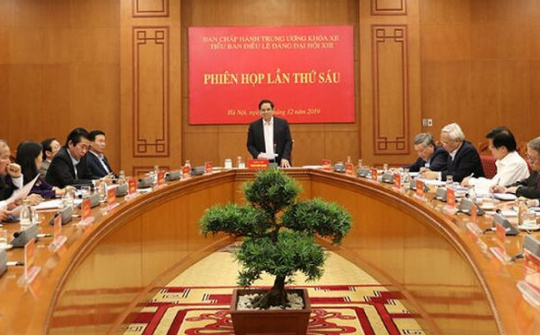 Trưởng Ban Tổ chức Trung ương chủ trì phiên họp thứ 6 Tiểu ban Điều lệ Đảng