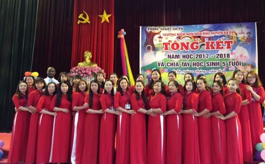 Trường mầm non Hoa Đào (Thị trấn Sa Pa) - Hội nhập giáo dục là phương châm lớn trong công tác đào tạo