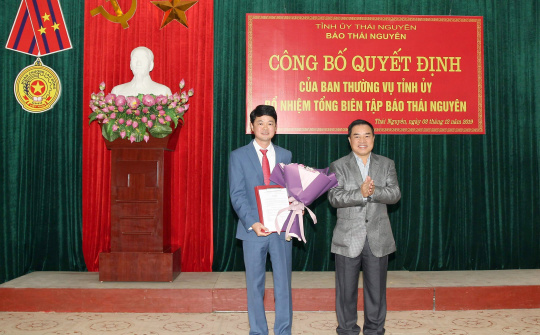 Báo Thái Nguyên có tân Tổng biên tập