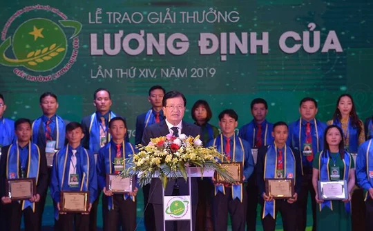 Vinh danh những tấm gương tiêu biểu được trao Giải thưởng Lương Định Của năm 2019