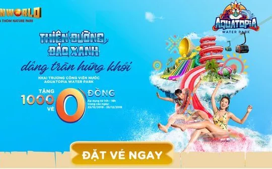 Săn vé 0 đồng trải nghiệm công viên nước 'khủng' nhất khu vực: Không bây giờ thì bao giờ!?